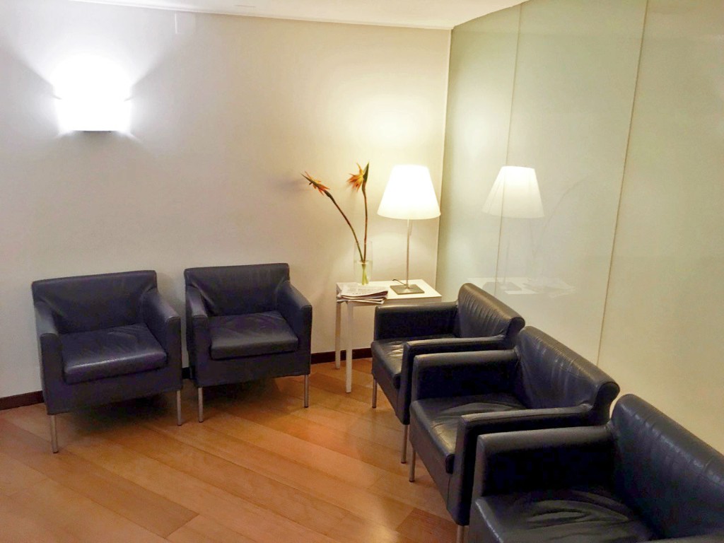 Sala de espera de la clínica
